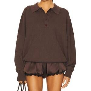 NEW SER.O.YA vespen collar sweater in slate brown